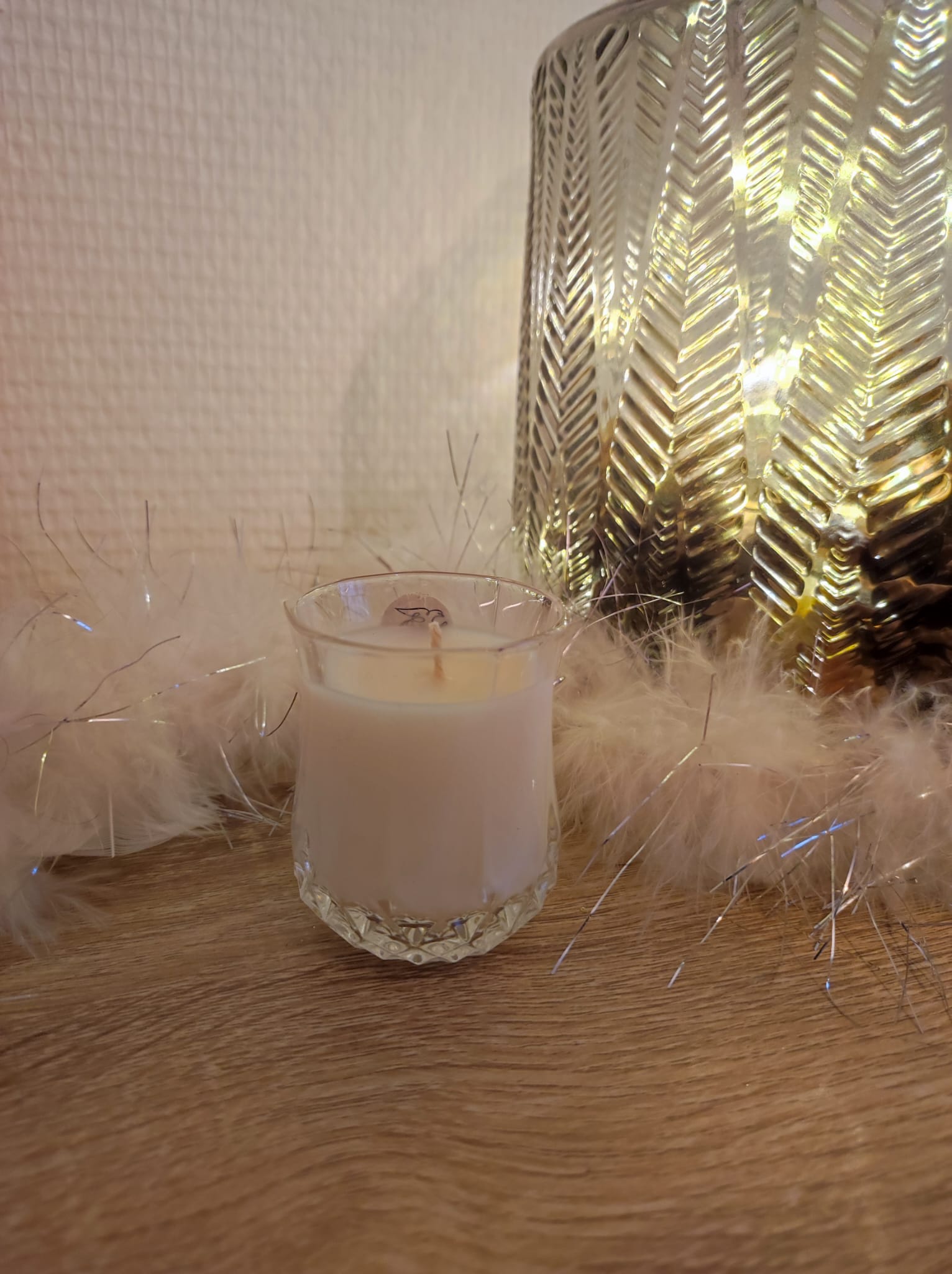 Mini bougie contenant vintage vanille épicée – Image 2