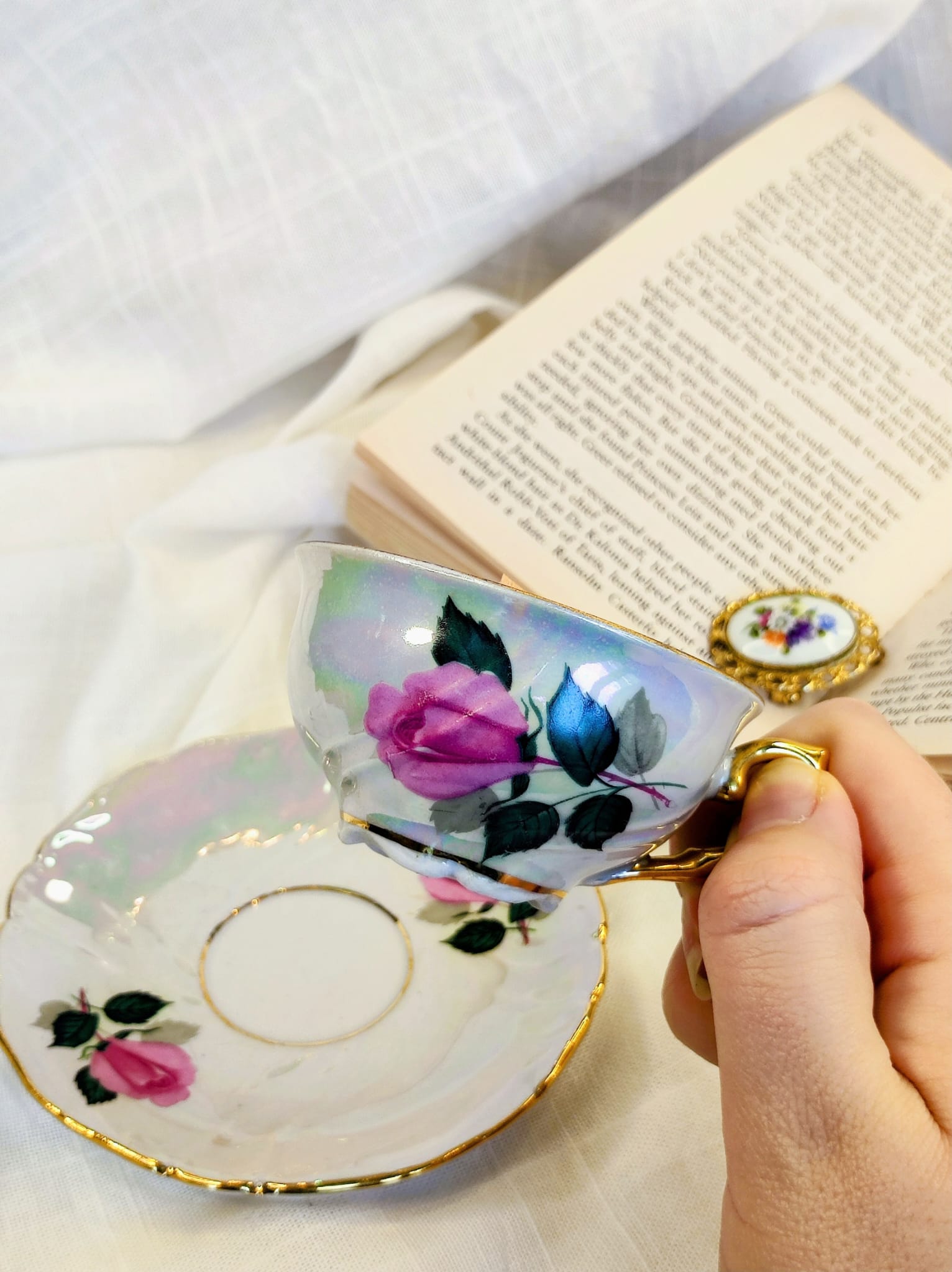 Bougie muffin aux myrtilles tasse ancienne vintage – Image 4